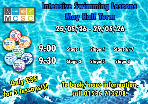 Intensive swimming poster May 2027